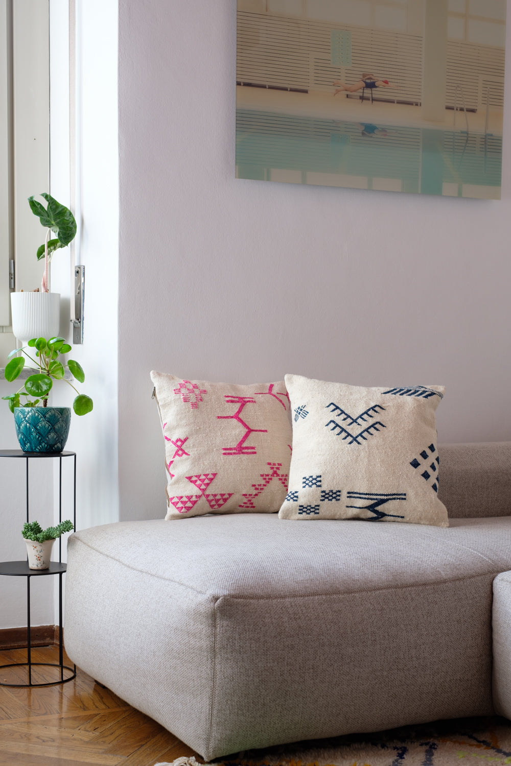 Hand-woven cushion OURIKA 